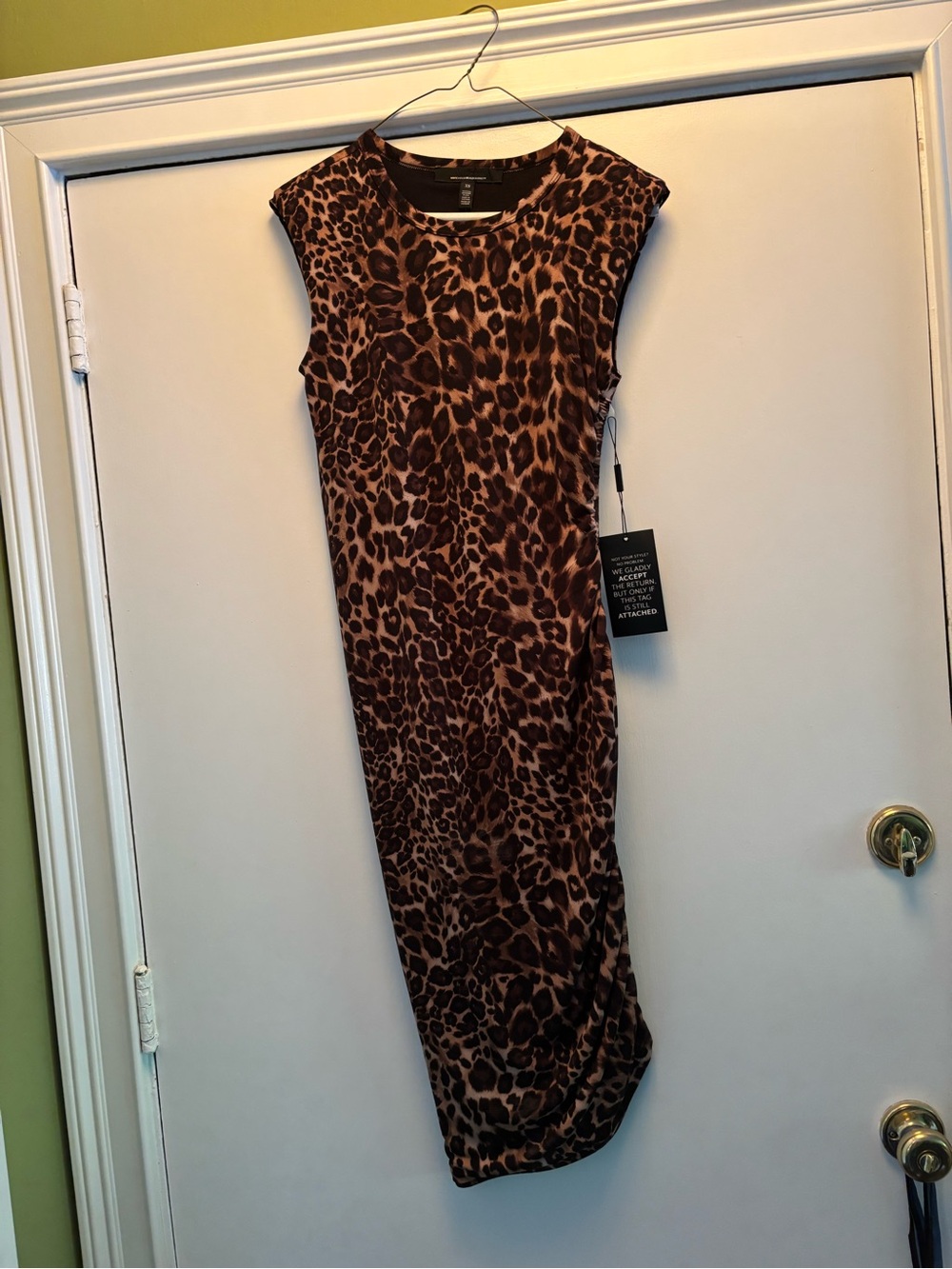White House Black Market Animal Print Dress NWT size XS